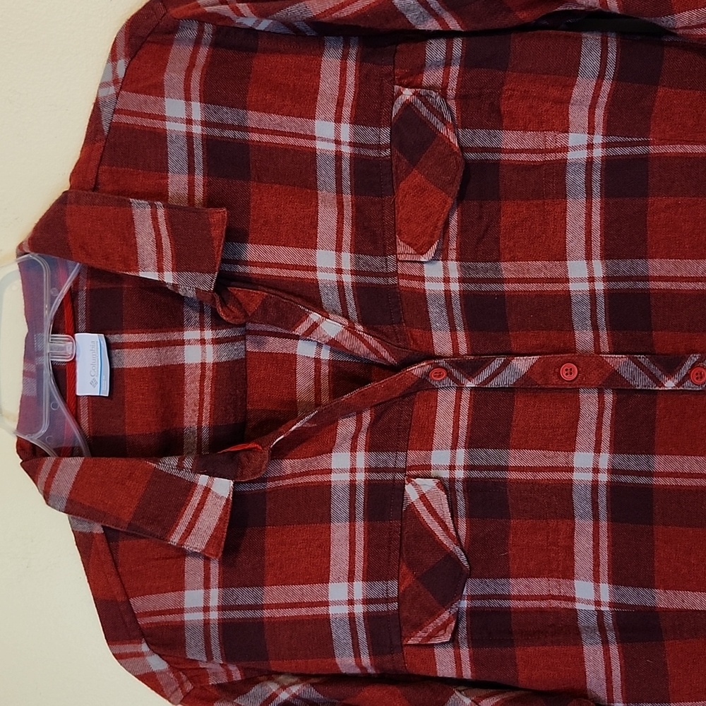 Columbia Plaid Flannel Shirt NEW - Picture 3 of 13
